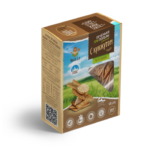 Печенька три пользы ржаное с семечкой кунжута, 300г