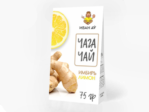 Чага чай с имбирём и лимоном, 75г