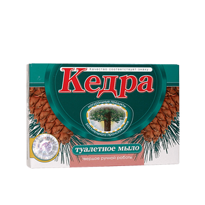 Мыло молочно-медовое на основе кедрового масла, 80 г.