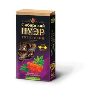 “Сибирский пуэр” рябиновый, плиточный, 96г