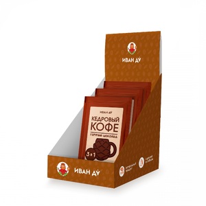 Растворимый напиток “Кедровый кофе” горячий шоколад, 3в1, 10г