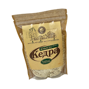 Жмых ядра кедрового ореха, 400гр колотый